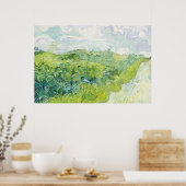 Grüne Weizenfelder, Auvers (1890) von Vincent Van  Poster (Küche)