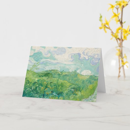 Grüne Weizenfelder, Auvers von van Gogh: Karte (Gelbe Blume)