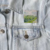 Grüne Weizenfelder - Van Gogh - c1889 Button (Beispiel)