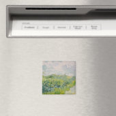 Grüne Weizenfelder - Van Gogh - c1889 Magnet (In Situ (Geschirrspüler))