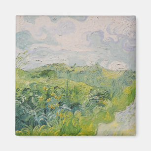Grüne Weizenfelder - Van Gogh - c1889 Magnet