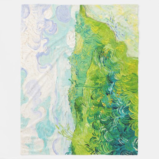 Grüne Weizenfelder, Van Gogh Fleecedecke (Vorderseite)