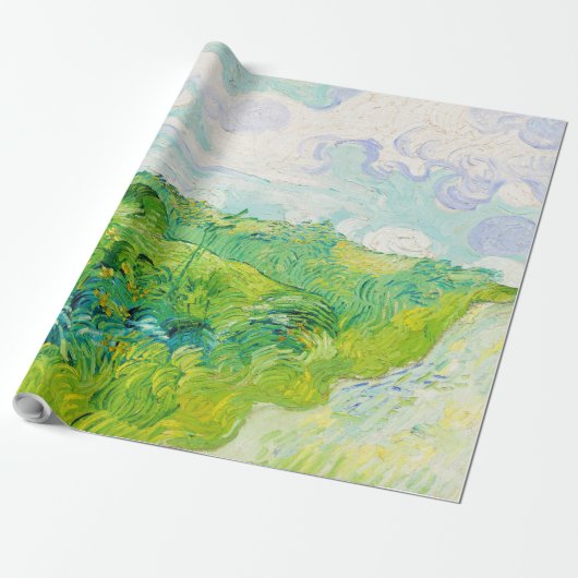Grüne Weizenfelder, Van Gogh Geschenkpapier (Ungerollt)