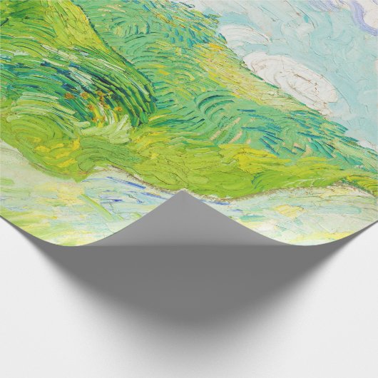 Grüne Weizenfelder, Van Gogh Geschenkpapier (Ecke)