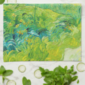 Grüne Weizenfelder, Van Gogh Geschirrtuch (Gefaltet)