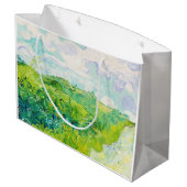 Grüne Weizenfelder, Van Gogh Große Geschenktüte (Rückseite Schrägansicht)