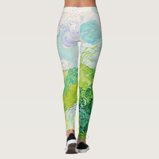 Grüne Weizenfelder, Van Gogh Leggings (Rückseite)