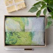 Grüne Weizenfelder, Van Gogh Seidenpapier (Geschenk)