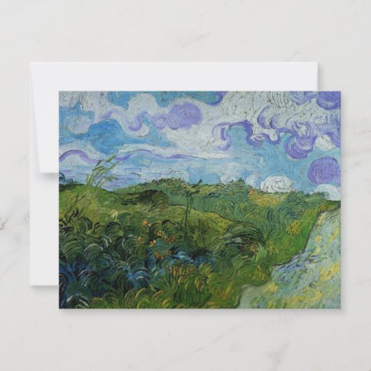 Grüne Weizenfelder von Vincent van Gogh (Vorderseite)