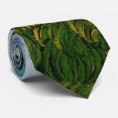 Grüne Weizenfelder von Vincent van Gogh Krawatte (Gerollt)