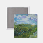 Grüne Weizenfelder von Vincent van Gogh Magnet (Vorderseite/Rückseite)