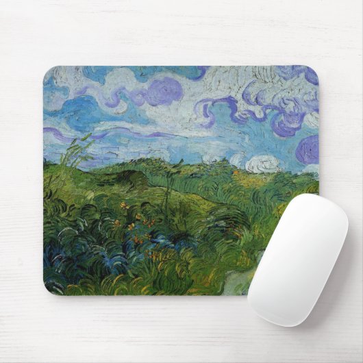 Grüne Weizenfelder von Vincent van Gogh Mousepad (Mit Mouse)