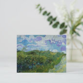 Grüne Weizenfelder von Vincent van Gogh Postkarte (Stehend Vorderseite)