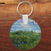 Grüne Weizenfelder von Vincent van Gogh Schlüsselanhänger (Vorderseite)