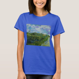 Grüne Weizenfelder von Vincent van Gogh T-Shirt