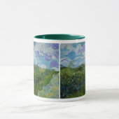 Grüne Weizenfelder von Vincent van Gogh Tasse (Zentrum)