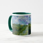 Grüne Weizenfelder von Vincent van Gogh Tasse (Vorderseite Links)