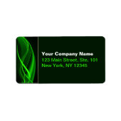 Grüne Welle Adressaufkleber (Vorne)