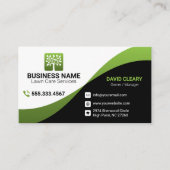 Grüne Welle Berufliche Baumrasenpflege Visitenkarte (Vorderseite)