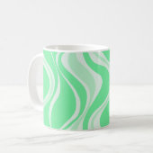 Grüne Wellen-Tasse Kaffeetasse (Vorderseite Links)