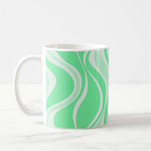 Grüne Wellen-Tasse Kaffeetasse