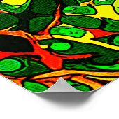 Grüne Welt Abstrakt 409 Poster (Ecke)