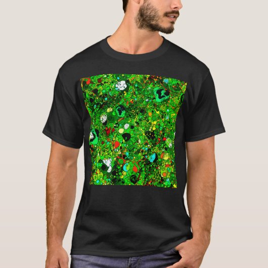 Grüne Welt Abstrakt 409 T-Shirt (Vorderseite)