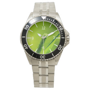 Grüne Welt Armbanduhr