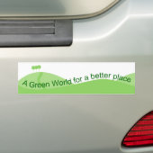 Grüne Welt Autoaufkleber (Auf Auto)