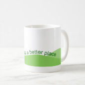 Grüne Welt Kaffeetasse (VorderseiteRechts)