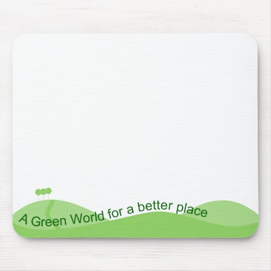Grüne Welt Mousepad (Vorne)