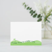 Grüne Welt Postkarte (Stehend Vorderseite)