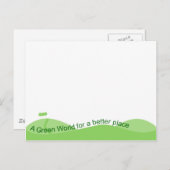 Grüne Welt Postkarte (Vorne/Hinten)