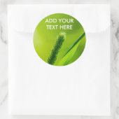 Grüne Welt Runder Aufkleber (Tasche)