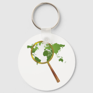 Grüne Welt Schlüsselanhänger