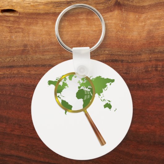 Grüne Welt Schlüsselanhänger (Vorderseite)