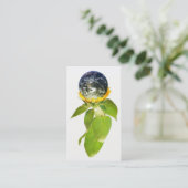 Grüne WeltVisitenkarte Visitenkarte (Stehend Vorderseite)