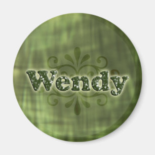 Grüne Wendy Magnet