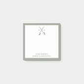 Grüne Werbeplakate für Werbeartikel Post-it Klebezettel (Vorderseite)