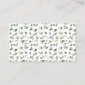 Grüne wie viele Gummibären Duschkarte Platzkarte (Rückseite)