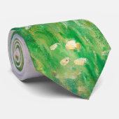 Grüne Wiese mit beeindruckendem Renoir-Gemälde Krawatte (Gerollt)