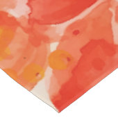 Grüne Wild blühende Korallen Blume Wasserfarbe Tischdecke (Schrägansicht)