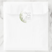 Grüne Wildblume Baby Shower Stickers (Tasche)