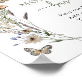 Grüne Wildblume Momosa Bar Poster (Ecke)