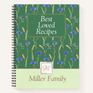 Grüne Wildblume Mongoram Rezept Notizblock