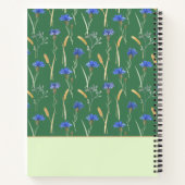 Grüne Wildblume Mongoram Rezept Notizblock (Rückseite)