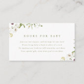 Grüne Wildblume Rustikale Bücher für Kinder Begleitkarte (Vorderseite)