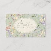 Grüne Wildblumen für Kinder Begleitkarte (Vorderseite)