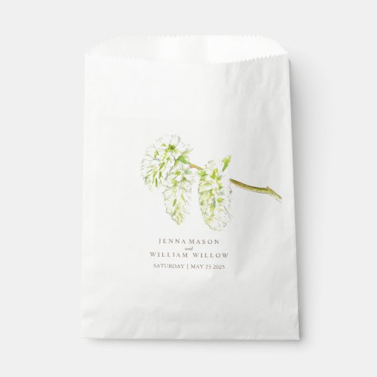 Grüne Wildkatzen Aquarelltasche Gastgeschenk Hochz Geschenktütchen (Vorderseite)