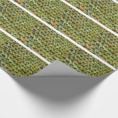 Grüne Winkel Geschenkpapier (Ecke)